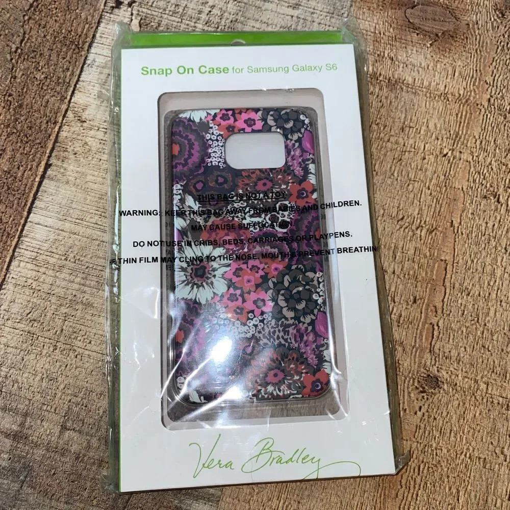 💜 Vera Bradley Samsung Galaxy S6 Case Nwt
